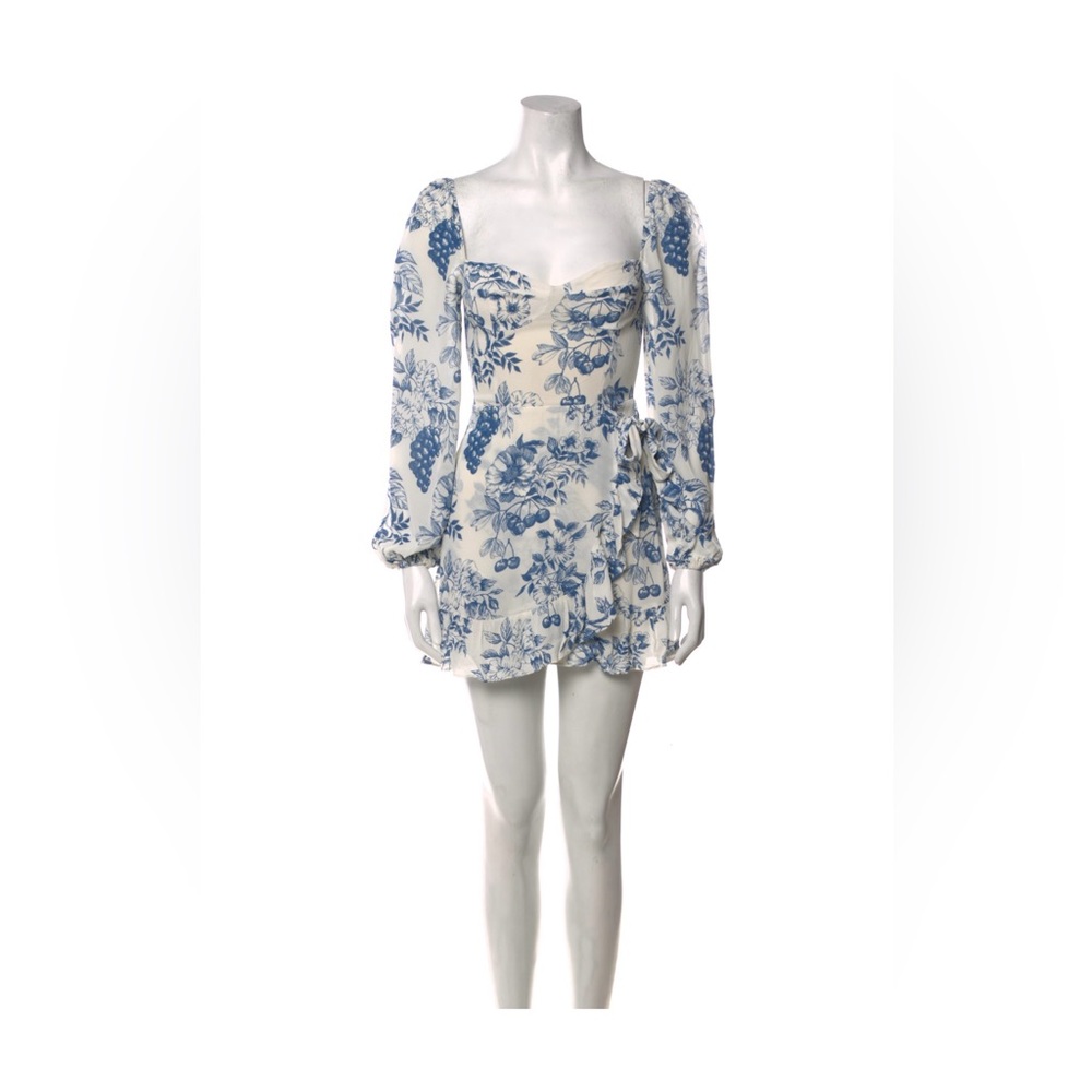 Reformation floral print mini dress size xs (2)